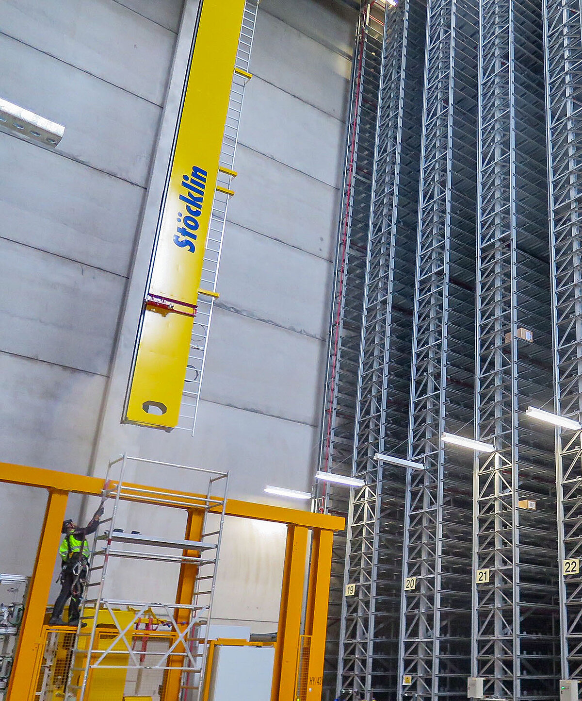 First shelf handling devices deployed